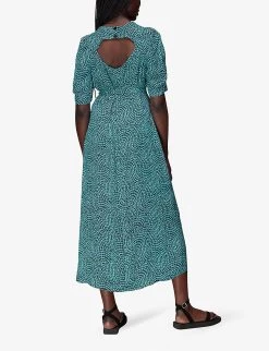 Whistles Daisy Floral-print Viscose Midi Dress -Mode Charm Shop R03979986 MULTICOLOURED ALT03