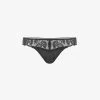 Simone Perele Bloom Tanga Mid-rise Stretch-woven Thong 1 Simone Perele Bloom Tanga Mid-rise Stretch-woven Thong -Mode Charm Shop R03990736 015BLACK M