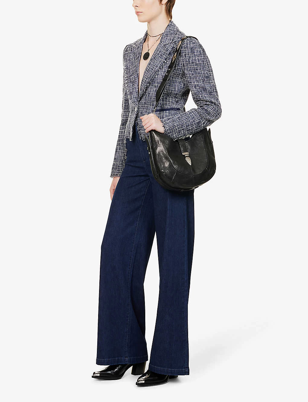 Paige Harper Wide-leg High-rise Stretch-denim Jeans 4 Paige Harper Wide-leg High-rise Stretch-denim Jeans - Image 2