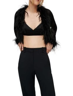 Maje Patio Wide-leg Elasticated-back Wool-blend Suit Trousers -Mode Charm Shop R03991140 NOIRGRIS ALT04