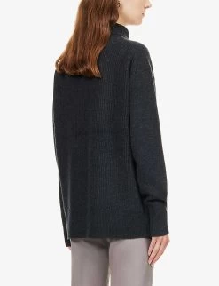 Joseph Turtleneck Relaxed-fit Wool-knit Jumper -Mode Charm Shop R03996056 DARKGREY ALT03
