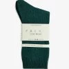 Falke Ribbed Ankle-rise Woven Socks -Mode Charm Shop R04001702 HUNTERGREEN M