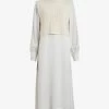 AllSaints Zoey 2-in-1 Recycled-polyester Blend Midi Shirt Dress And Wool-blend Jumper 1 AllSaints Zoey 2-in-1 Recycled-polyester Blend Midi Shirt Dress And Wool-blend Jumper -Mode Charm Shop R04009271 CHALKWHITE M