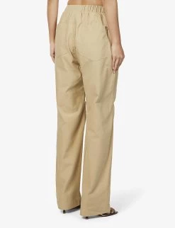 Luna Relaxed-fit Woven Trousers -Mode Charm Shop R04010836 CAMEL ALT03