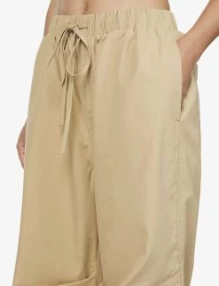 Luna Relaxed-fit Woven Trousers -Mode Charm Shop R04010836 CAMEL ALT04