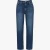 Whistles Straight-leg Low-rise Faded Jeans -Mode Charm Shop R04044619 BLUE M