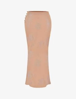 Dyana Bias-cut Georgette Maxi Skirt
