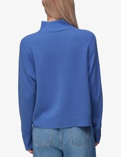 Whistles Ferne Wool Knitted Jumper 10 Whistles Ferne Wool Knitted Jumper -Mode Charm Shop R04068732 BLUE ALT03