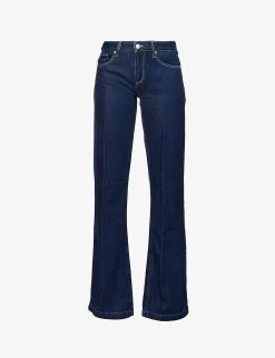 Paige Sonja High-rise Wide-leg Cotton-blend Jeans