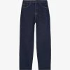 THE KOOPLES Straight-leg High-rise Jeans -Mode Charm Shop R04070832 BLU05 M