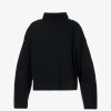 Toteme Turtleneck Wool-blend Knitted Jumper -Mode Charm Shop R04077097 BLACK M