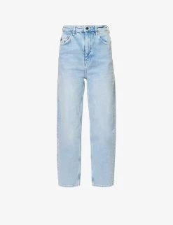 Balloon Tapered-leg Mid-rise Stretch-denim Jeans