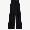 Ted Baker Eliziie Pleated Wide-leg Woven Trousers -Mode Charm Shop R04083596 BLACK M