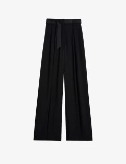 Ted Baker Eliziie Pleated Wide-leg Woven Trousers