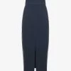 Reiss Pia High-rise Side-stripe Stretch-woven Pencil Skirt -Mode Charm Shop R04086997 NAVY M