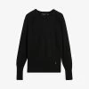 Ted Baker Raglan-sleeve Stitch-insert Knitted Jumper -Mode Charm Shop R04093041 BLACK M