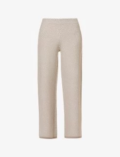 Joseph Striped Knitted Merino Wool Knitted Trousers