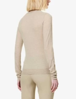 Joseph Regular-fit High-neck Cashmere Jumper -Mode Charm Shop R04095150 PEWTER ALT03