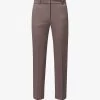 Joseph Coleman Straight-leg Mid-rise Stretch-wool Trousers -Mode Charm Shop R04095480 TRUFFLE M