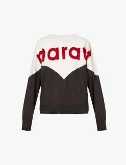 Isabel Marant Etoile Houston Logo-print Cotton-blend Sweatshirt