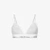Calvin Klein This Is Love Cotton-blend Triangle Bra -Mode Charm Shop R04097674 WHITE M