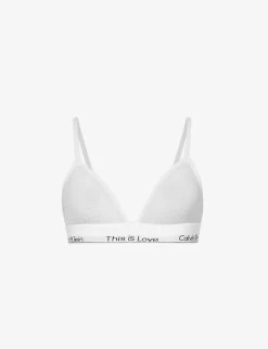 Calvin Klein This Is Love Cotton-blend Triangle Bra
