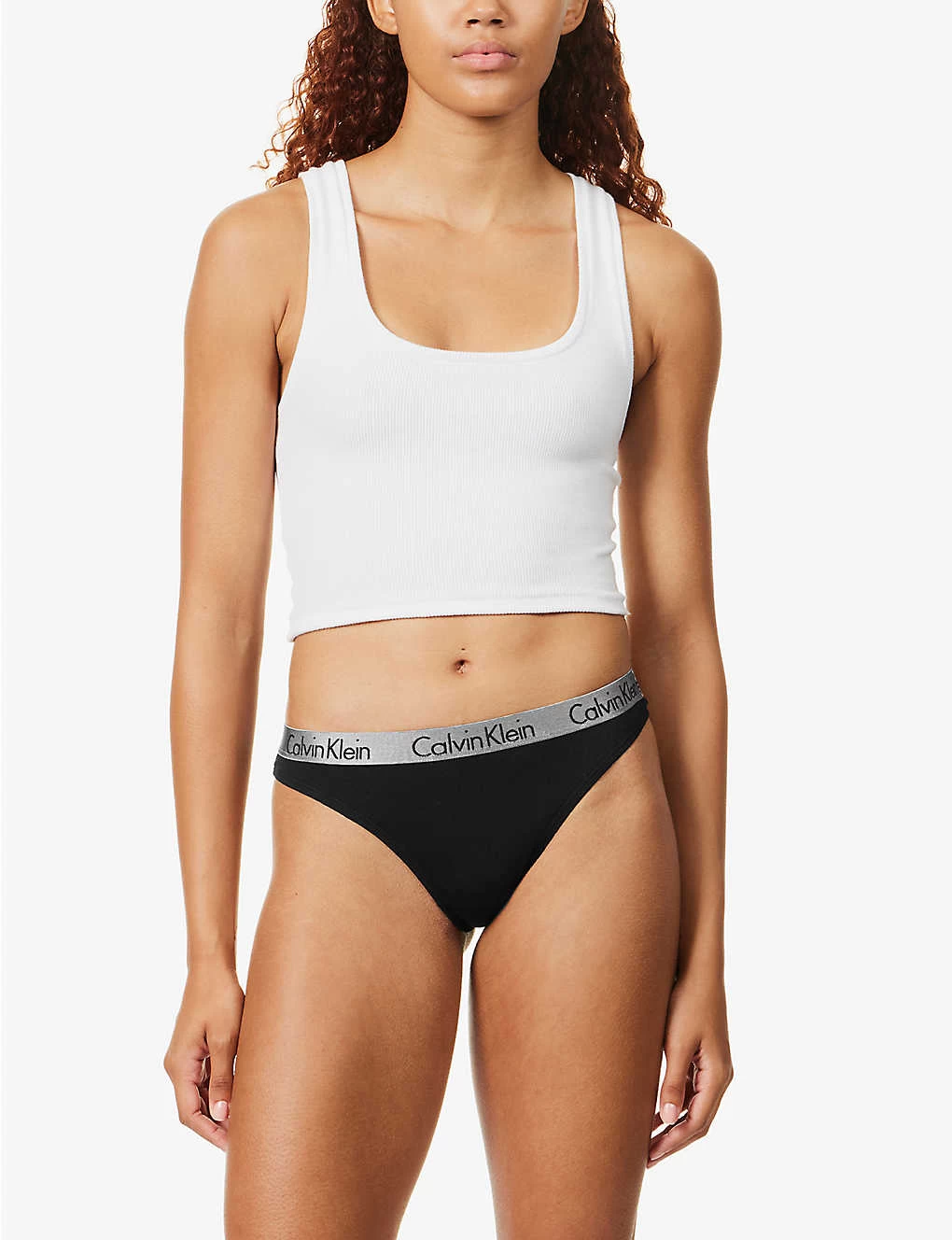 Calvin Klein Radiant Branded-waistband Pack Of Three Stretch-cotton Thongs 4 Calvin Klein Radiant Branded-waistband Pack Of Three Stretch-cotton Thongs - Image 2