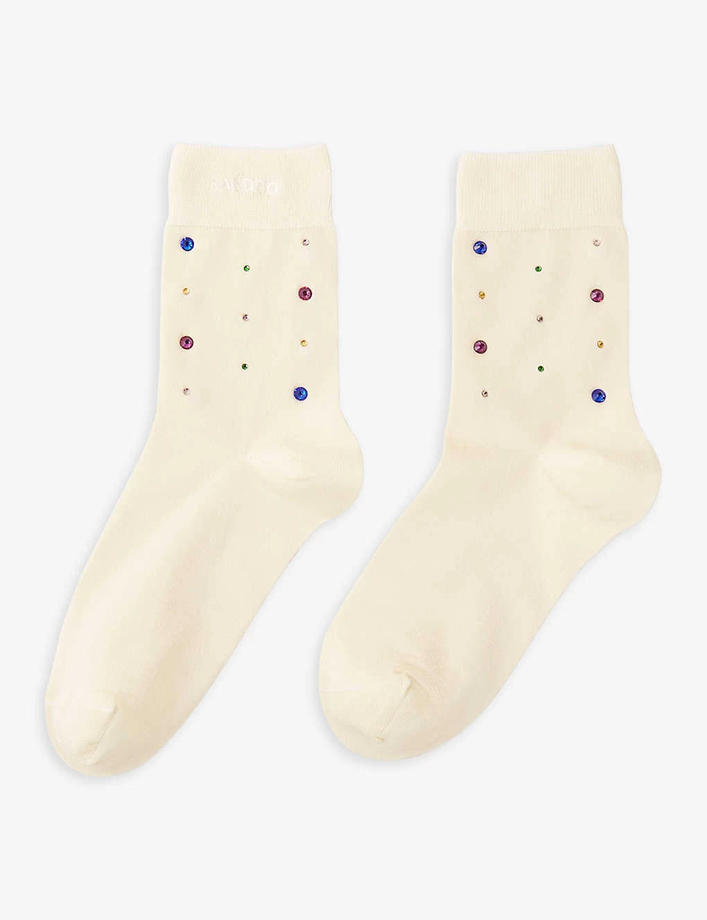Sandro Crystal-embellished Stretch-cotton Socks 3 Sandro Crystal-embellished Stretch-cotton Socks