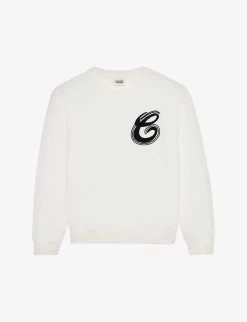 CLAUDIE PIERLOT Logo-embroidered Cotton-blend Jumper