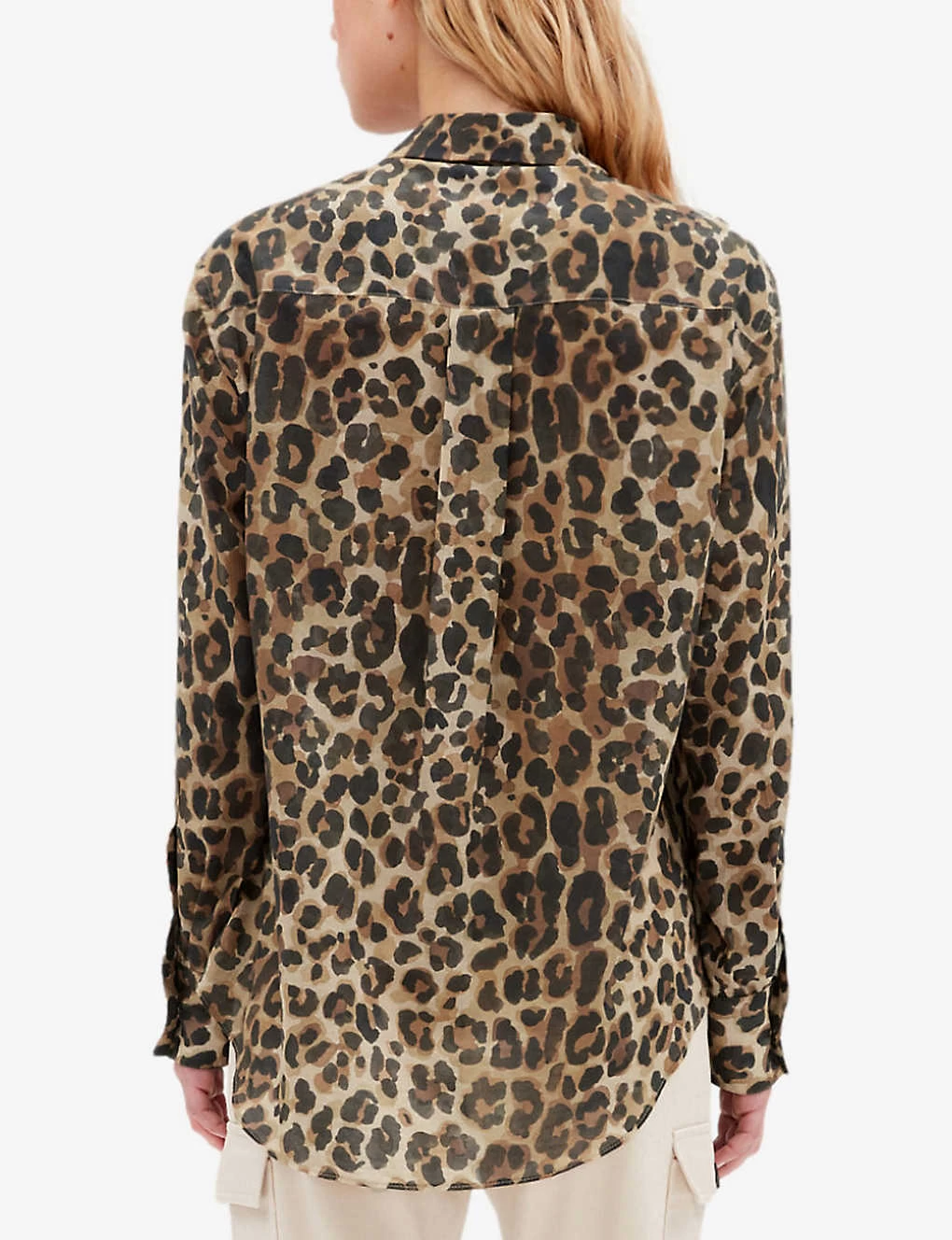 CLAUDIE PIERLOT Calisseleo Leopard-print Long-sleeve Cotton Shirt 6 CLAUDIE PIERLOT Calisseleo Leopard-print Long-sleeve Cotton Shirt - Image 4