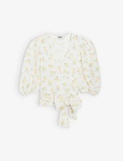CLAUDIE PIERLOT Bambino Floral-print Woven Top