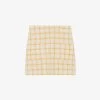CLAUDIE PIERLOT Check-pattern Patch Pocket Cotton Mini Skirt -Mode Charm Shop R04103461 DIVERS M