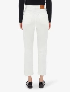 CLAUDIE PIERLOT Paquito Cropped Stretch-denim Jeans -Mode Charm Shop R04104034 NATURELS ALT03