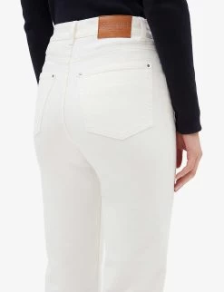 CLAUDIE PIERLOT Paquito Cropped Stretch-denim Jeans -Mode Charm Shop R04104034 NATURELS ALT04