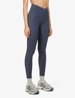 Ultimate Mid-rise Stretch-woven Leggings -Mode Charm Shop R04111541 MIDNIGHTBLUE ALT02