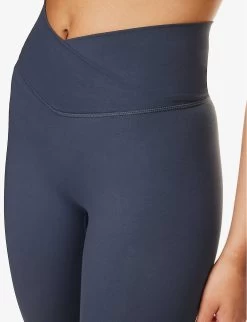 Ultimate Mid-rise Stretch-woven Leggings -Mode Charm Shop R04111541 MIDNIGHTBLUE ALT04