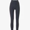 Ultimate Mid-rise Stretch-woven Leggings -Mode Charm Shop R04111541 MIDNIGHTBLUE M