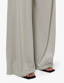 Farrah Wide-leg Mid-rise Stretch-jersey Trousers -Mode Charm Shop R04111582 DARKPEARL ALT05