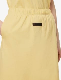 ESSENTIALS Cotton Midi Skirt -Mode Charm Shop R04111612 LIGHTTUSCAN ALT04