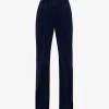 ME AND EM Straight-leg Corduroy Stretch-cotton Trousers -Mode Charm Shop R04117200 DEEPBLUE M