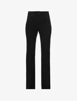 GOOD AMERICAN Good Legs Flared Mid-rise Stretch-denim Jeans