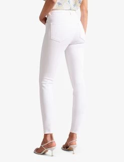 Ted Baker Five-pocket High-rise Stretch-denim Skinny Jeans -Mode Charm Shop R04122566 WHITE ALT03