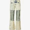 Cut-out Regular-fit High-rise Jeans -Mode Charm Shop R04123222 ACIDSOY M
