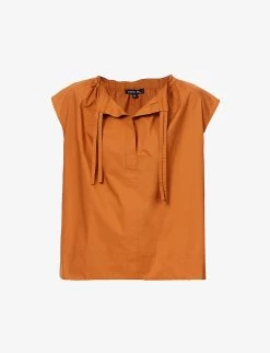 Soeur Tanger Ruffle-trim Cotton Blouse