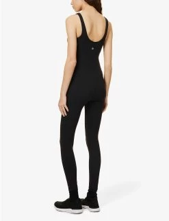 Lululemon Align Slim-fit Stretch-jersey Unitard -Mode Charm Shop R04127292 BLACK ALT03