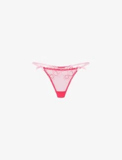 AGENT PROVOCATEUR Maysie Low-rise Mesh Thong