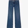 THE KOOPLES Low-rise Flared Denim Jeans -Mode Charm Shop R04129066 BLUE6 M
