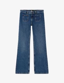 THE KOOPLES Low-rise Flared Denim Jeans