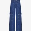 Hardy Flared Mid-rise Organic-denim Cargo Jeans -Mode Charm Shop R04129974 MIDWASH M