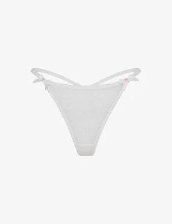 AGENT PROVOCATEUR Lorna Mid-rise Lace Thong